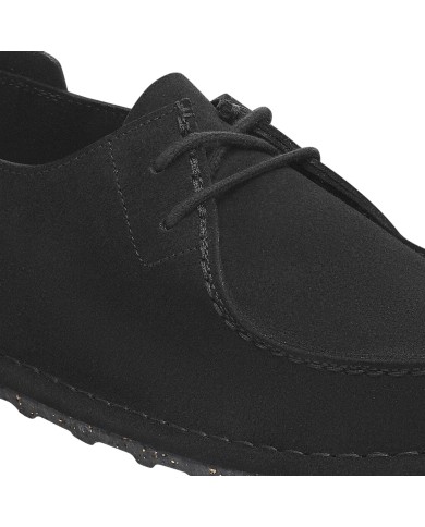 Scarpa Uomo Birkenstock Stringata Utti Lace Pelle Scamosciata Black